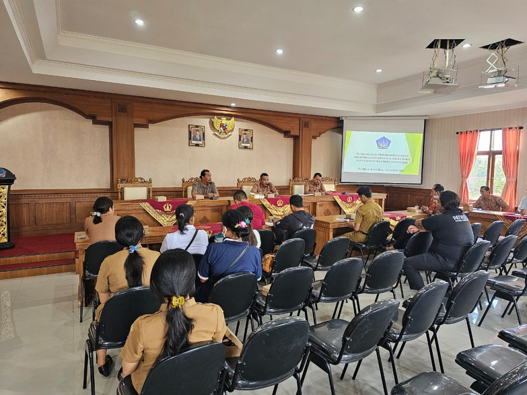 Rapat Pembahasan Kegiatan Kelembagaan Desa Dalam Penyusunan RKP Desa Tahun 2024
